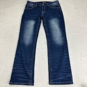 True Luck Jeans Men's Size 32x32 (ACTUAL 34x31) Blue Denim Pants